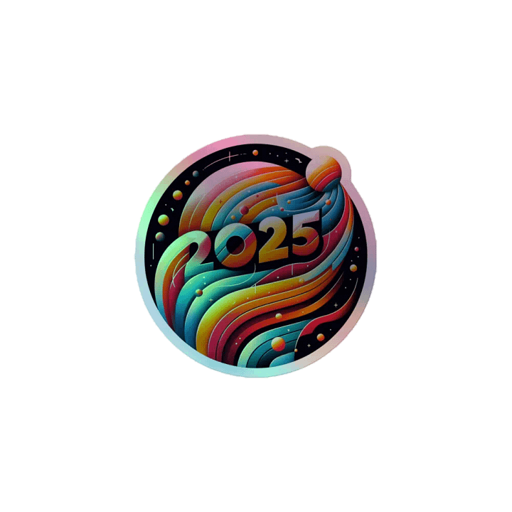 Cosmic Wave 2025 Holographic Sticker Set product image (1)