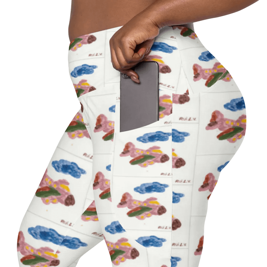 Kid Airplane (All-Over Print Leggings with Pockets) product image (7)