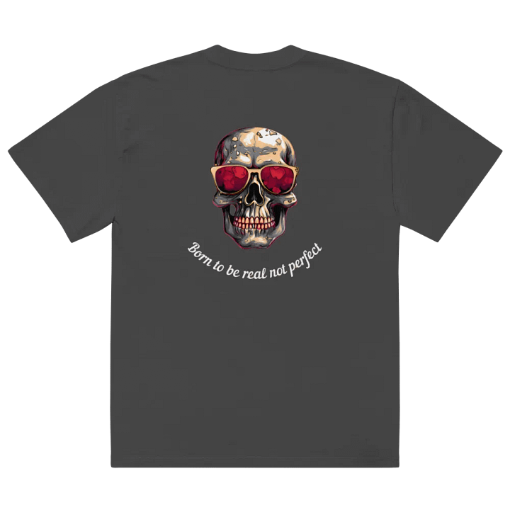 Reflective Skull Oversized Tee product image (2)