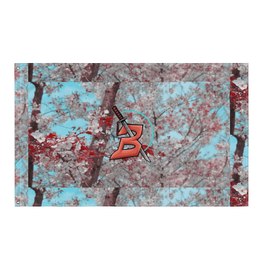 Bumio cherry blossom flag product image (3)