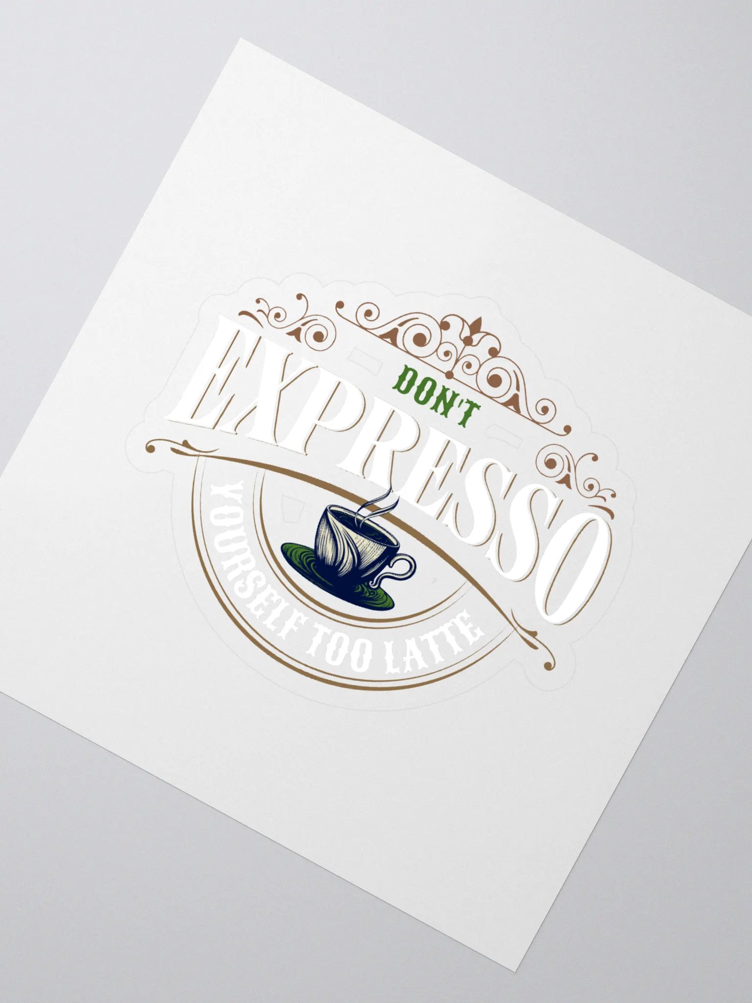 Vintage Expresso Cafe Stickers product image (2)