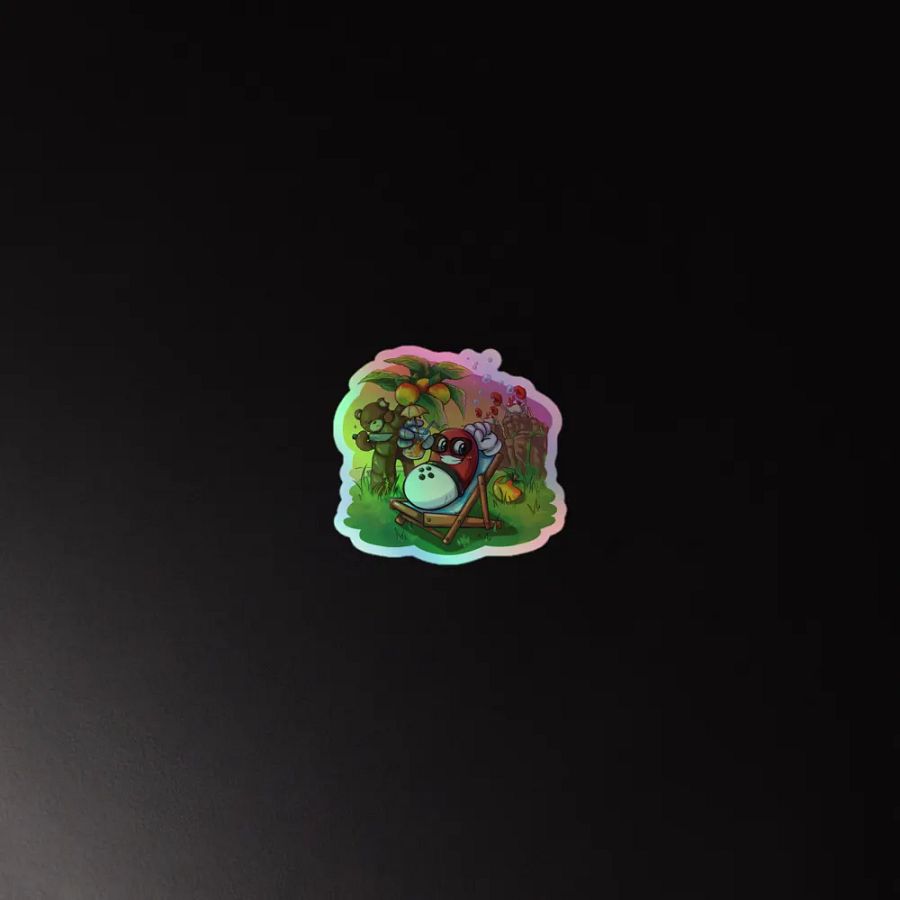 Summer Time Pomino - Sticker Olografico product image (4)