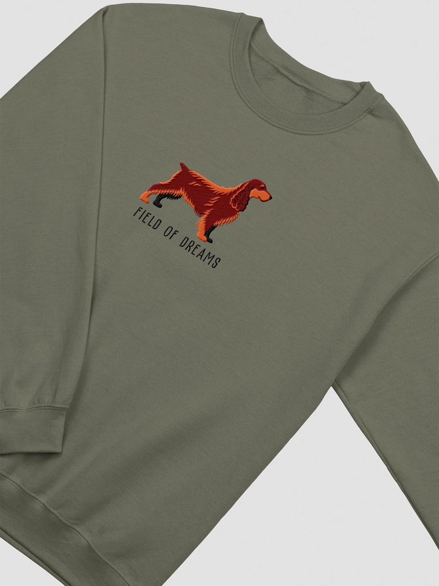 Field of Dreams Sweatshirt (Embroidered) of a Field Spaniel(Liver & Tan) product image (9)