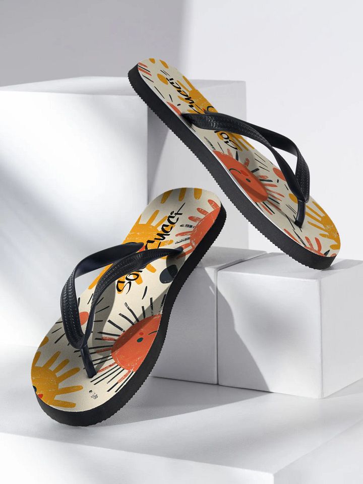 Sunny Bliss Sublimation Flip-Flops product image (2)