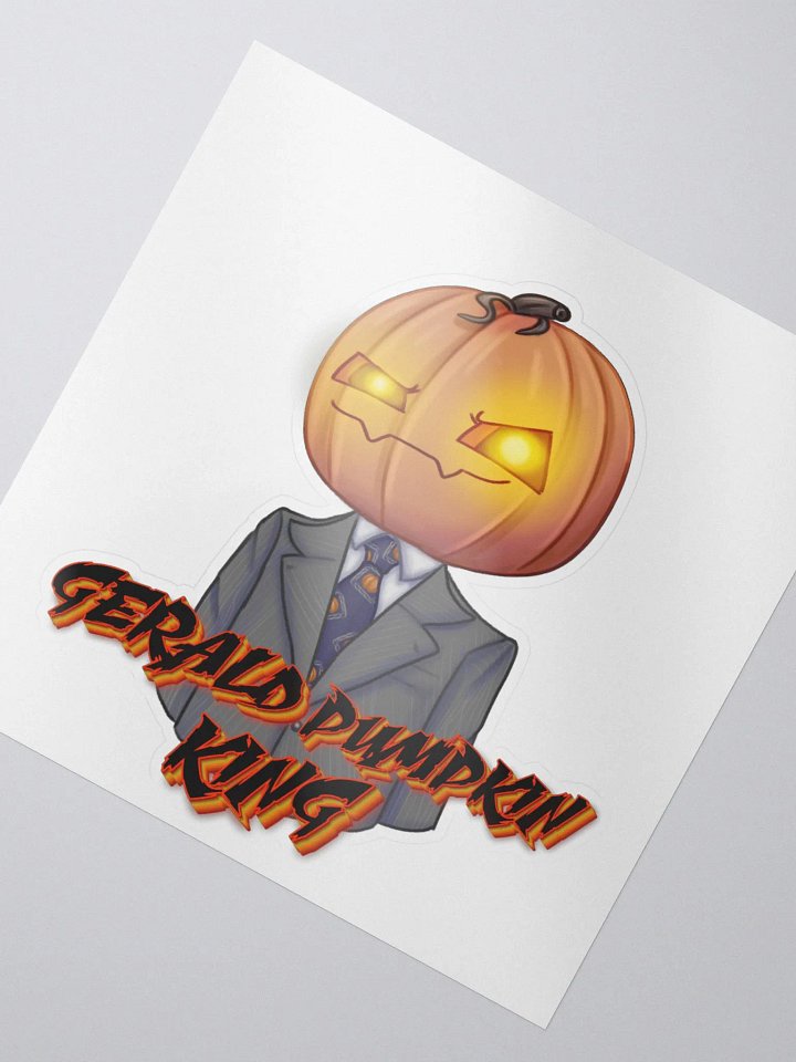Gerald pumpkin King Sticker product image (2)