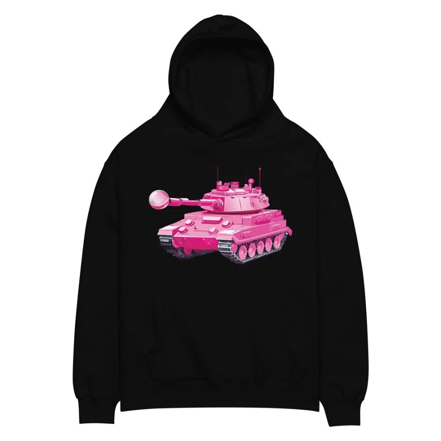 Hot pink tank hoodie product image (2)