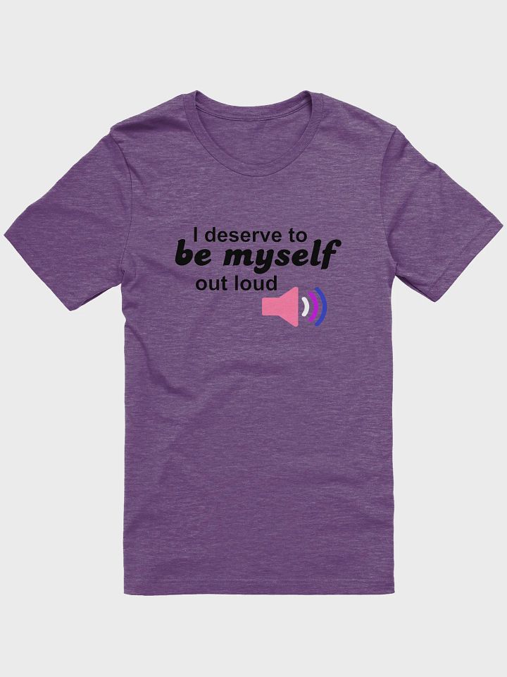be myself out loud genderfluid t-shirt product image (1)