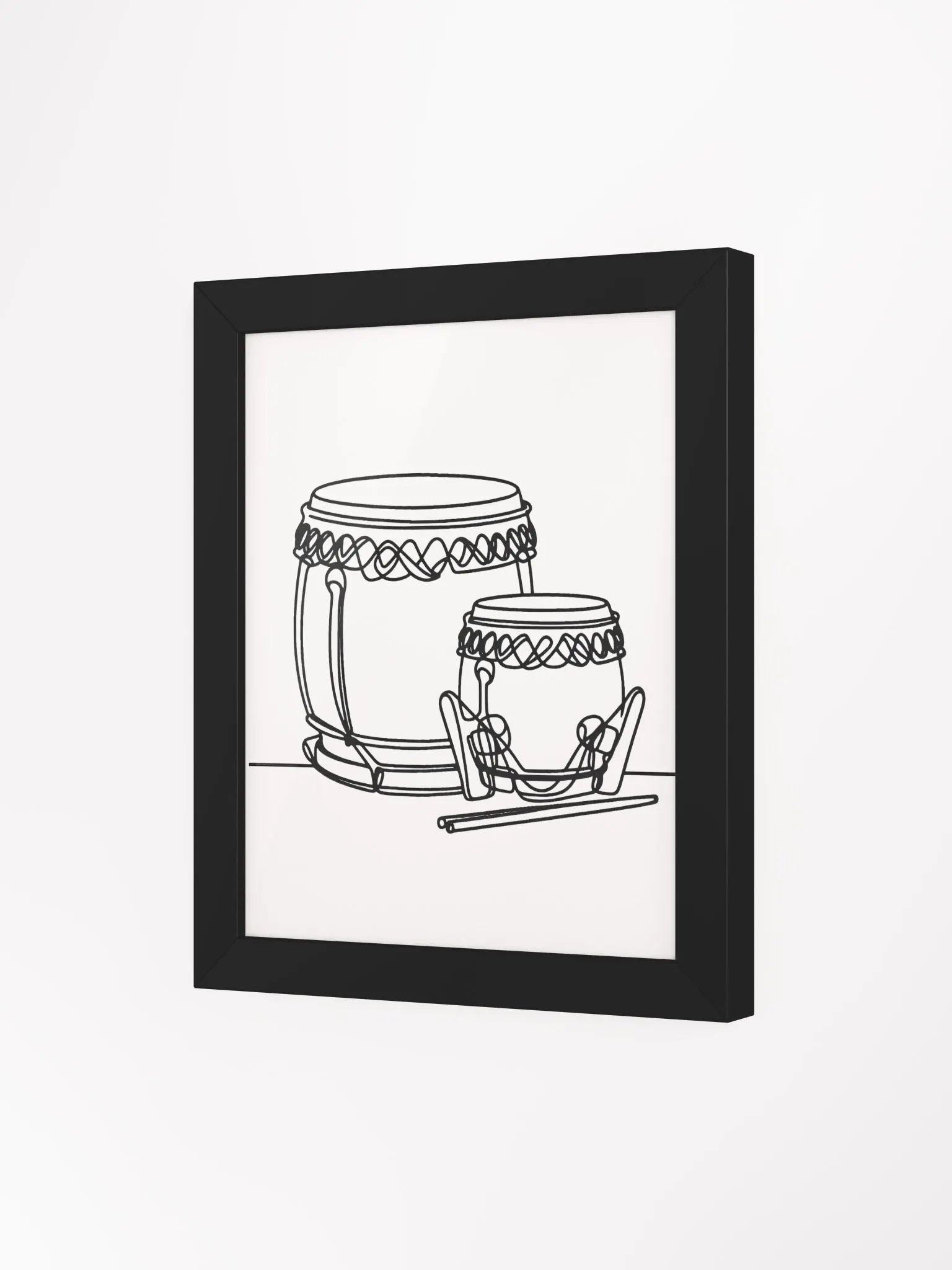 Traditional Japanese Drum Line Art Set Poster product image (83)