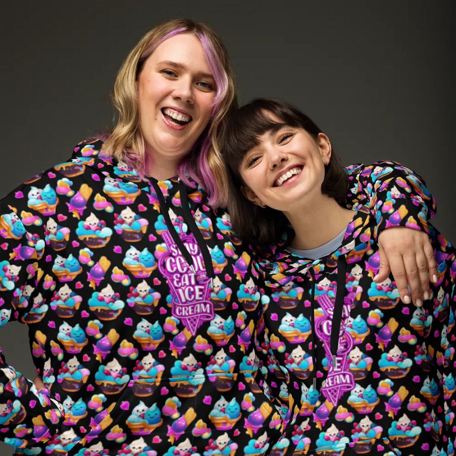 Ice Cream All Over Print Hoodie product image (3)