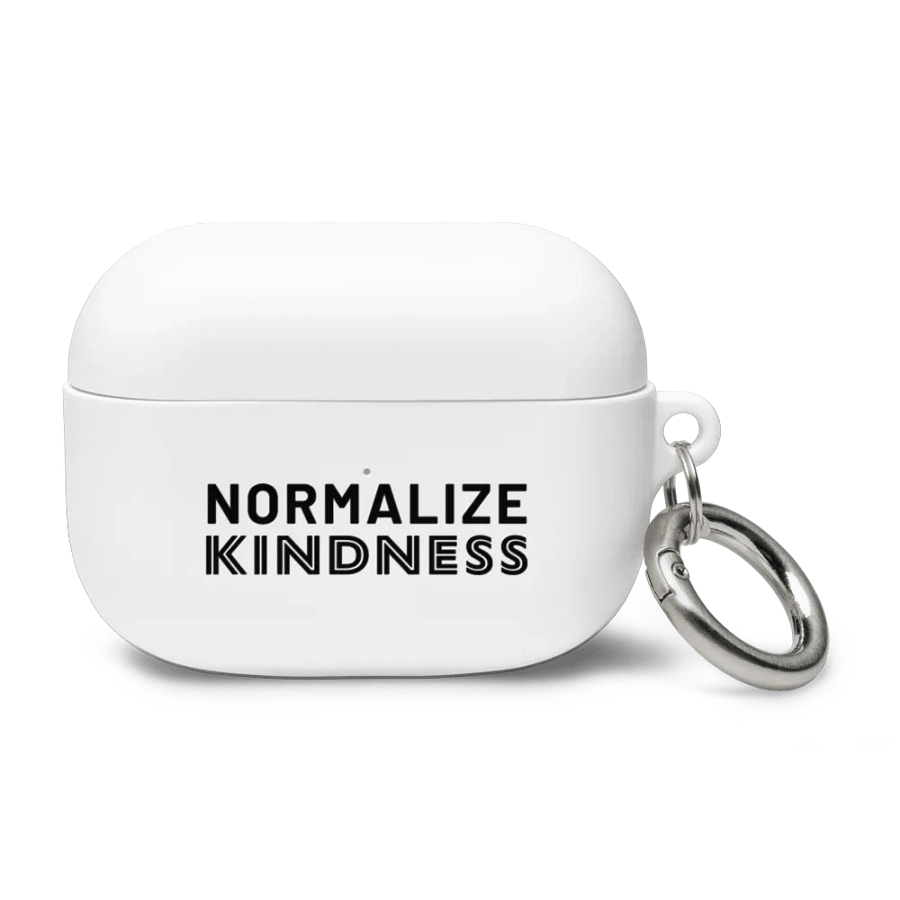 Normalize Kindness AirPods case (black text) product image (41)