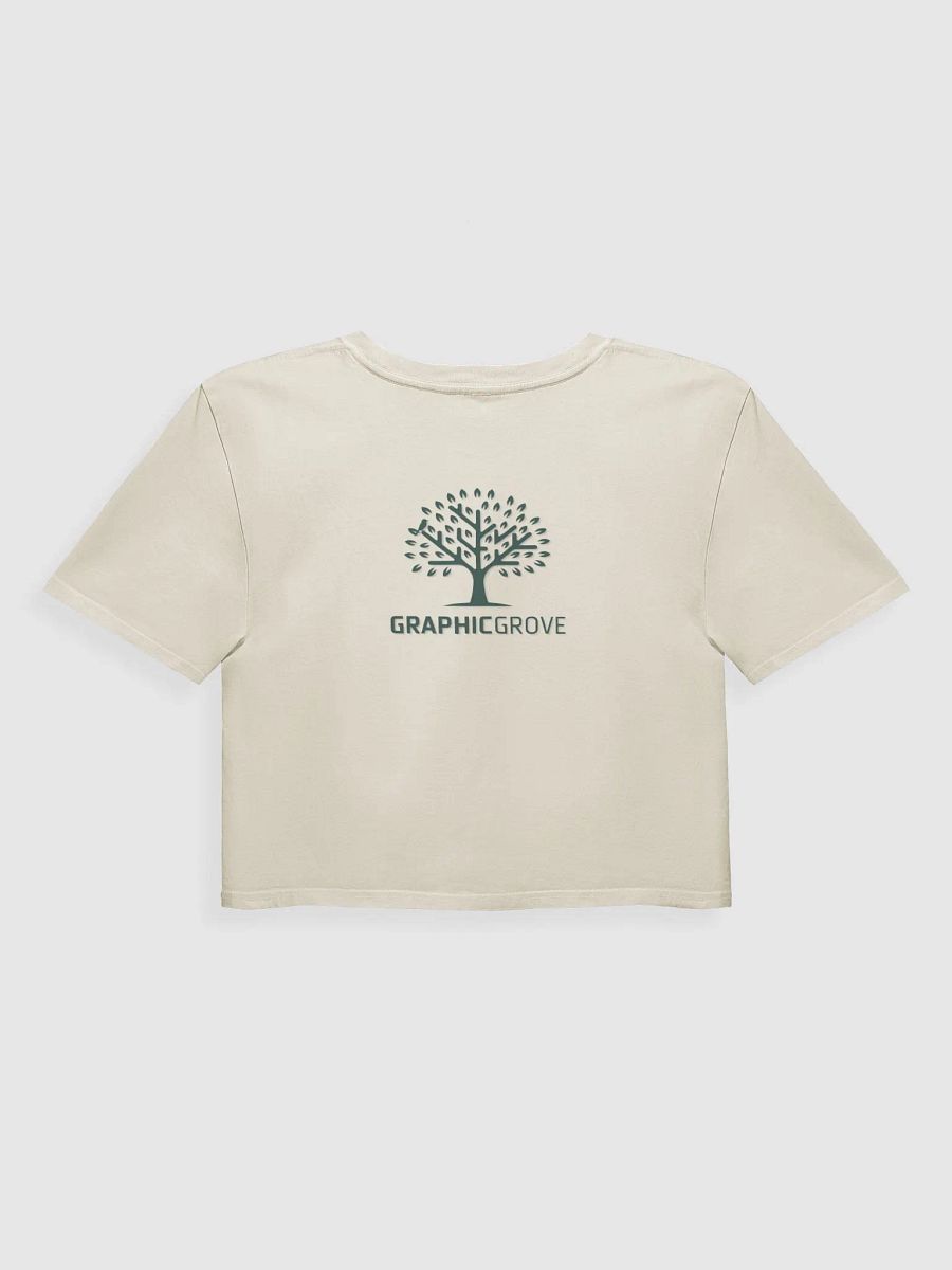 TDS Music - Women's Premium Cotton Crop Top with Graphic Grove Tree Design product image (3)
