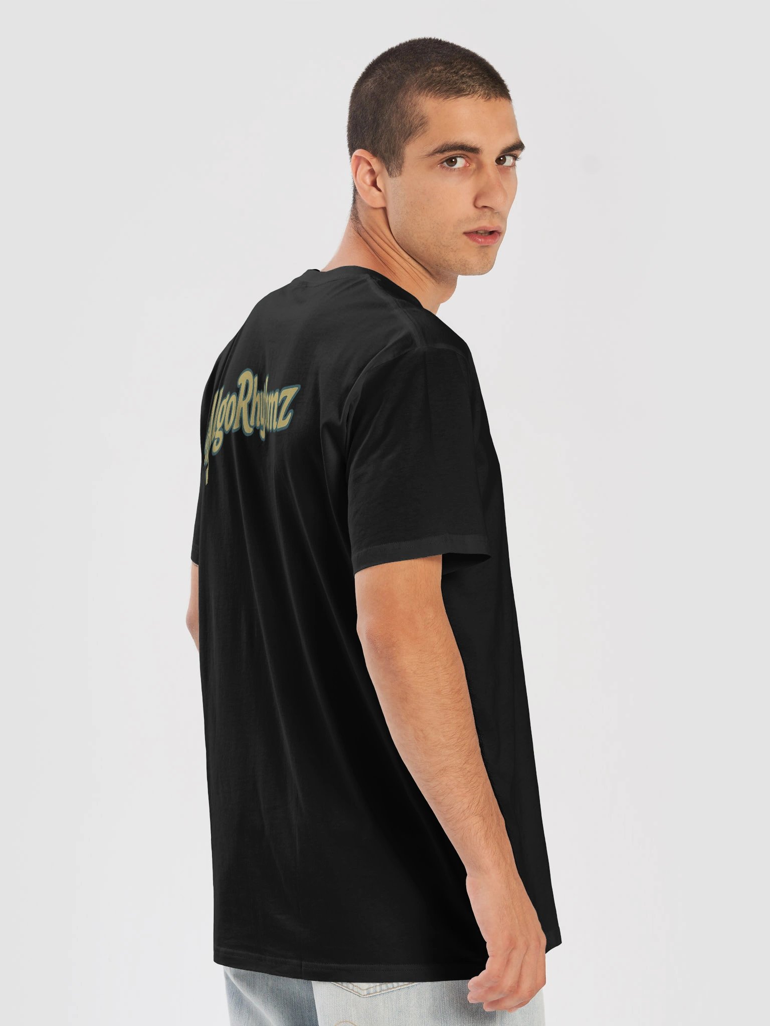 The AlgoRhythmz Official Logo Tee - 2 (Teal/Yellow) product image (8)