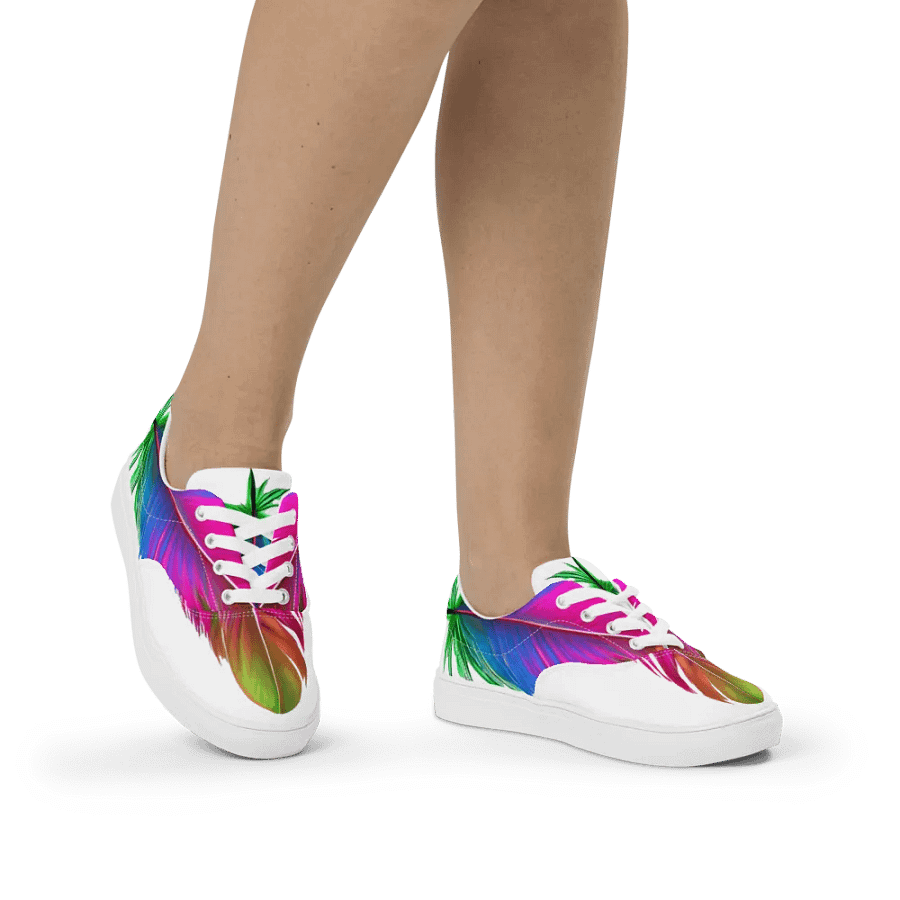 Tropical Feather - Women's Lace-Up Canvas product image (5)