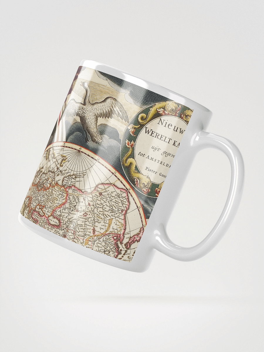 Antique World Map White Glossy Mug product image (2)