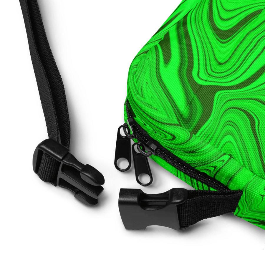 Utility Crossbody Bag - Green Liquid Swirls product image (6)