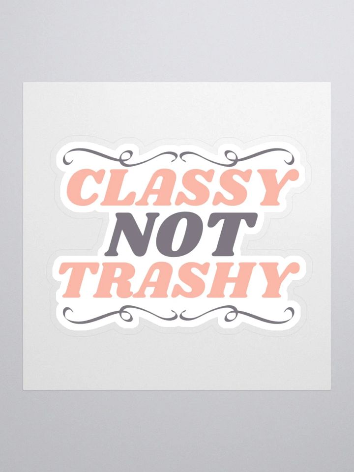 Classy Not Trashy Sticker product image (2)