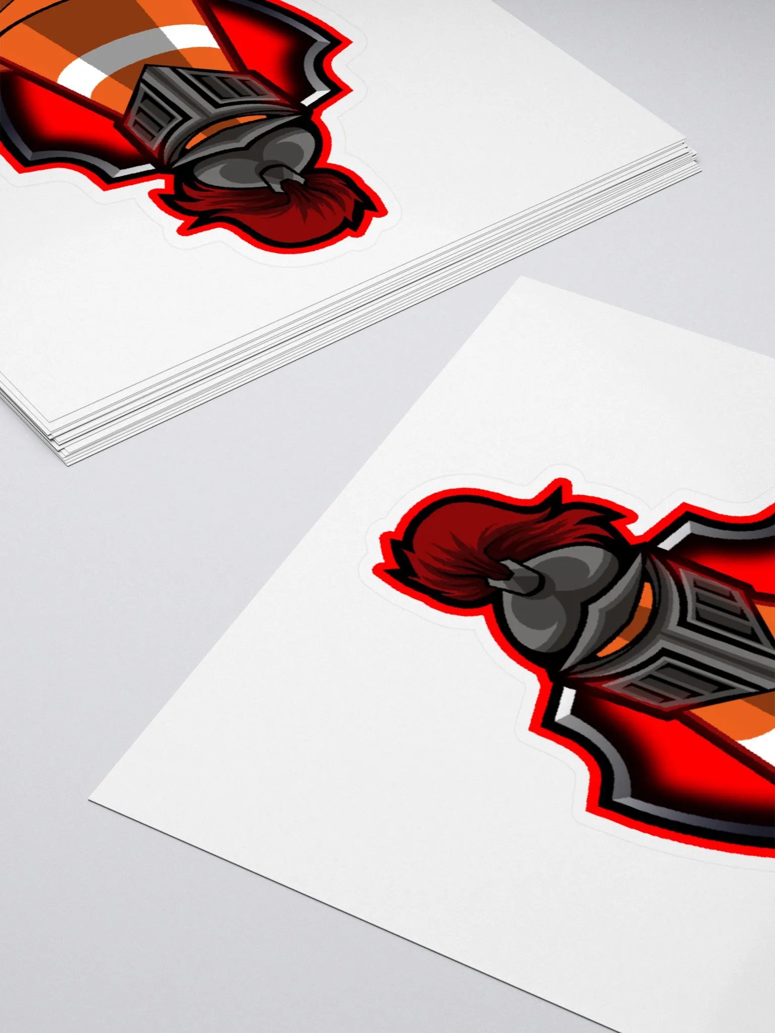 Red Helmet Sticker product image (4)