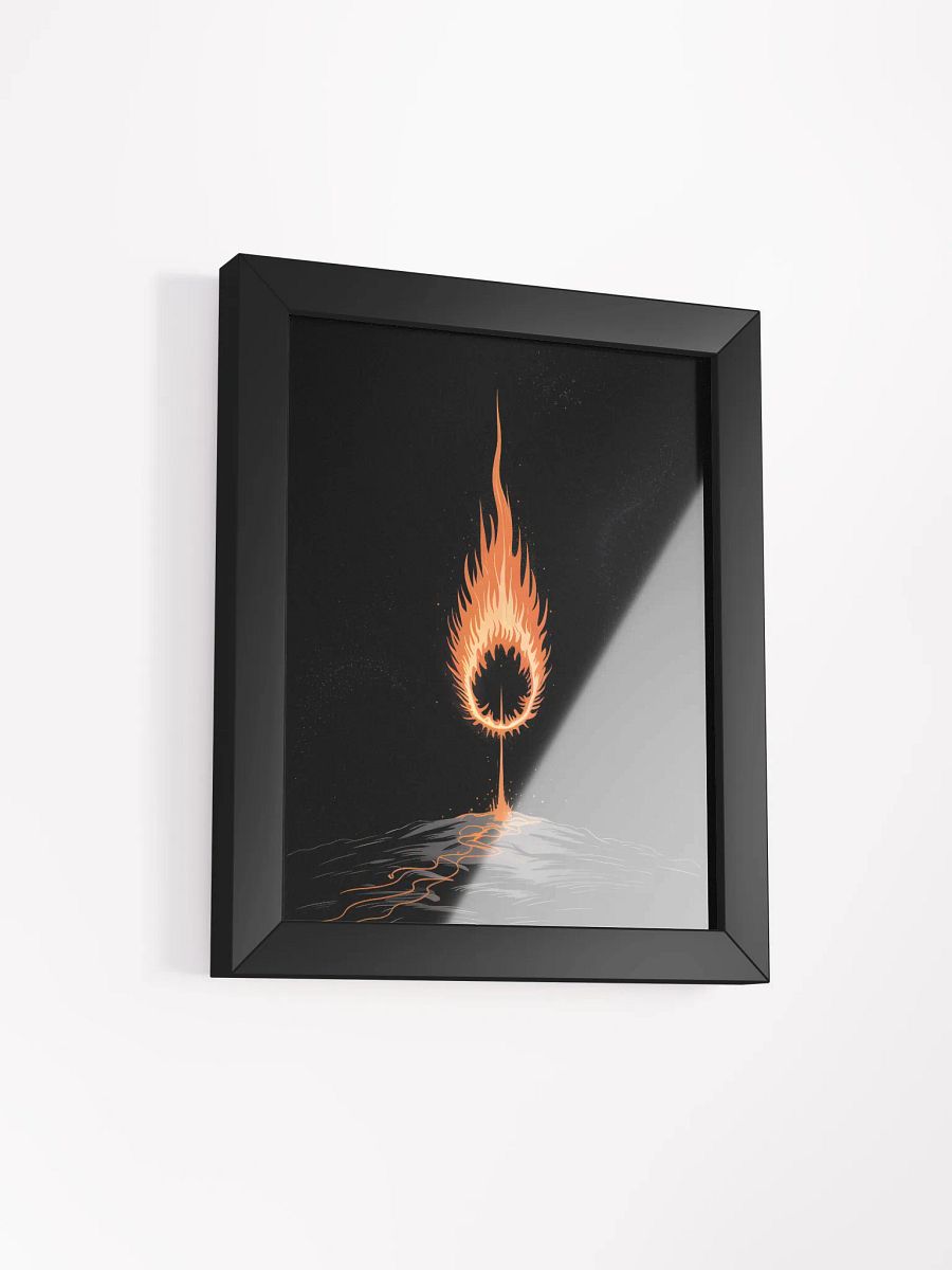Ring of Fire Framed Print | Abstract Flame Wall Art product image (2)
