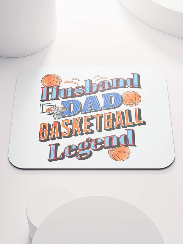 Husband Dad Basketball Legend Mouse Pad product image (1)