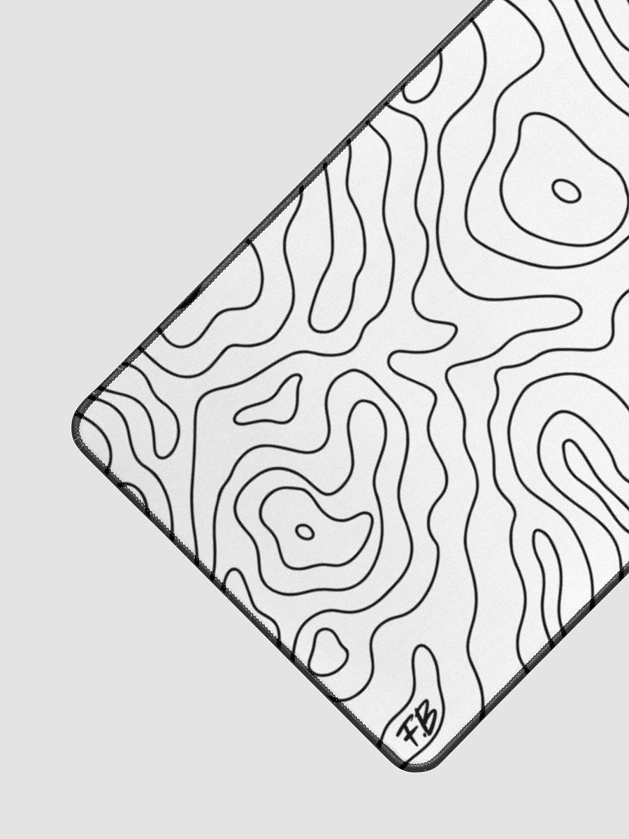 White Topo Mousepad product image (3)