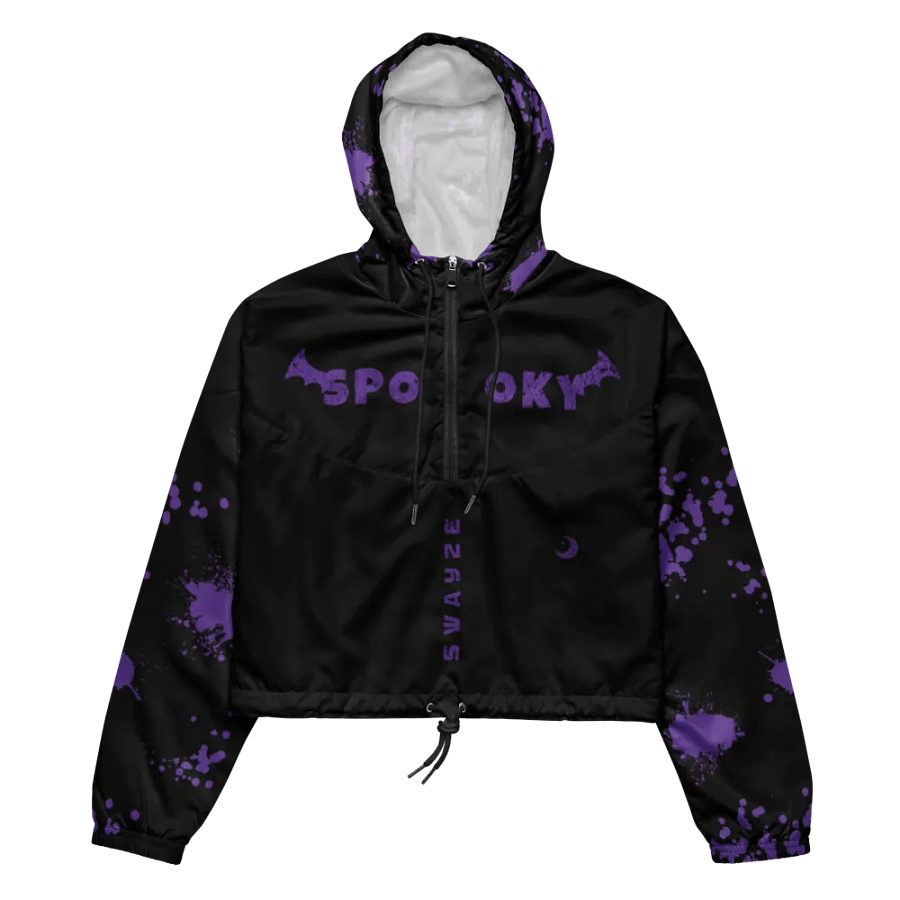 Bloody Midnight Spook Crop Hoodie Windbreaker product image (1)