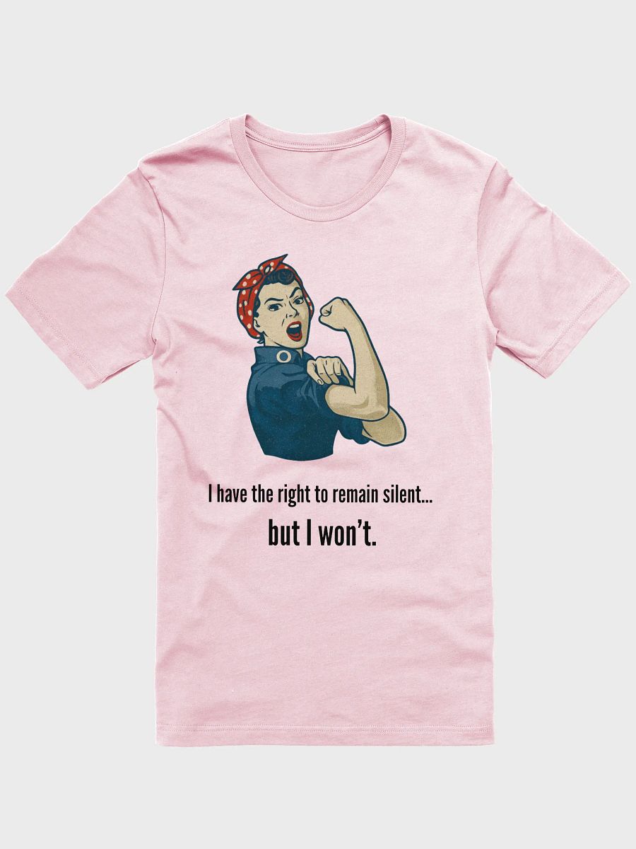 Silent? Never. Strong? Always. – Rebel Tee product image (1)