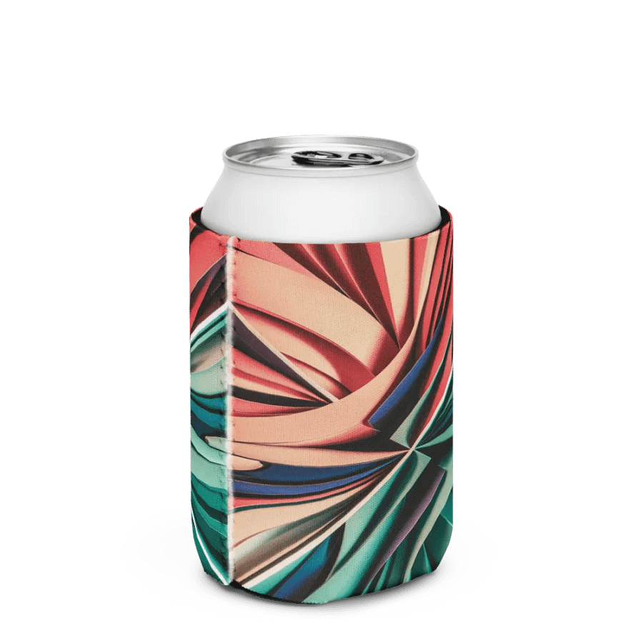 Graphic Grove Neoprene Can Cooler - Vibrant Abstract Swirl Design product image (4)