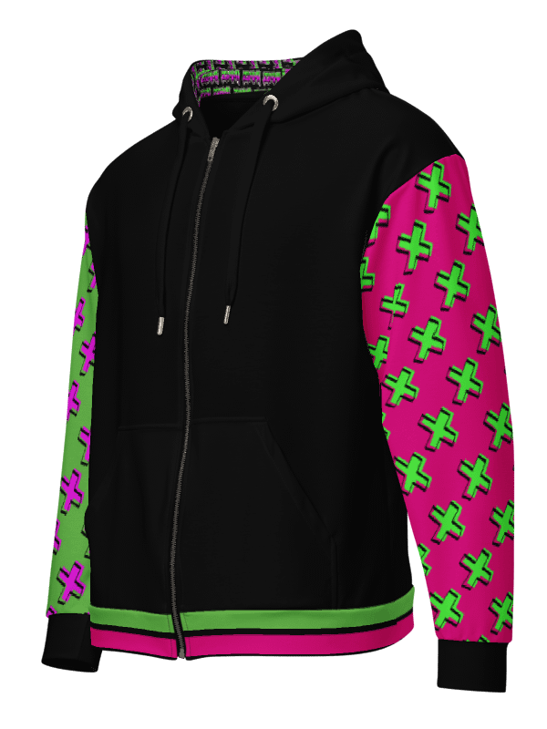 👾 ZIMMI GlitchWave Hoodie – Neon Edition product image (2)