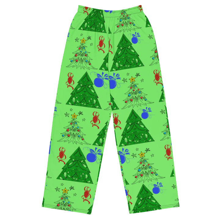 Christmas Trees on Green Wideleg Pants product image (2)