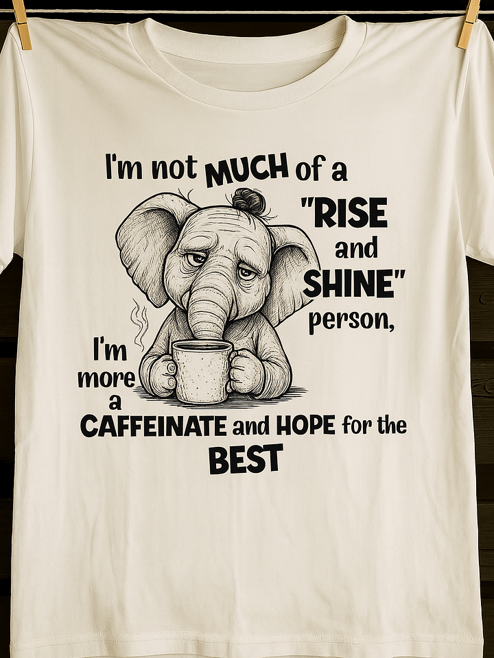 Caffeine Dreamer Elephant Tee product image (1)