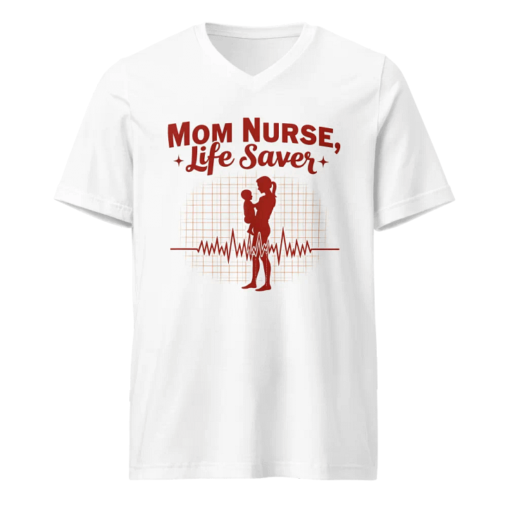 Life Saver Mom Nurse V-Neck Tee product image (5)