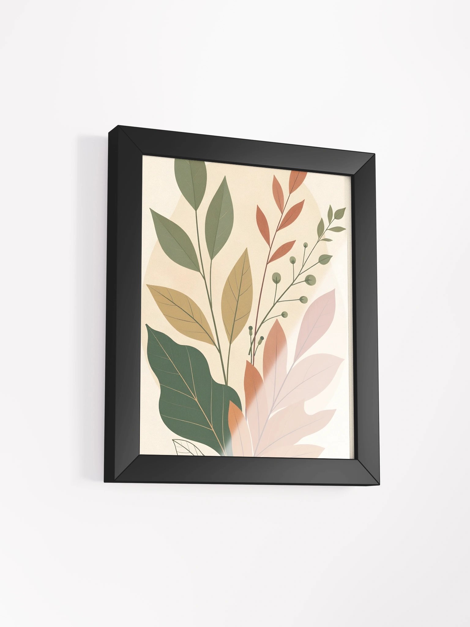 "Autumn Leaves Minimalist Botanical Wall Art | 8x10 Print" product image (2)