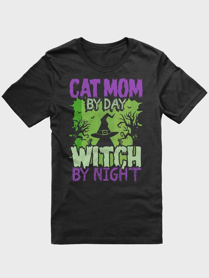 Cat Mom By Day Witch By Night T-shirt product image (2)