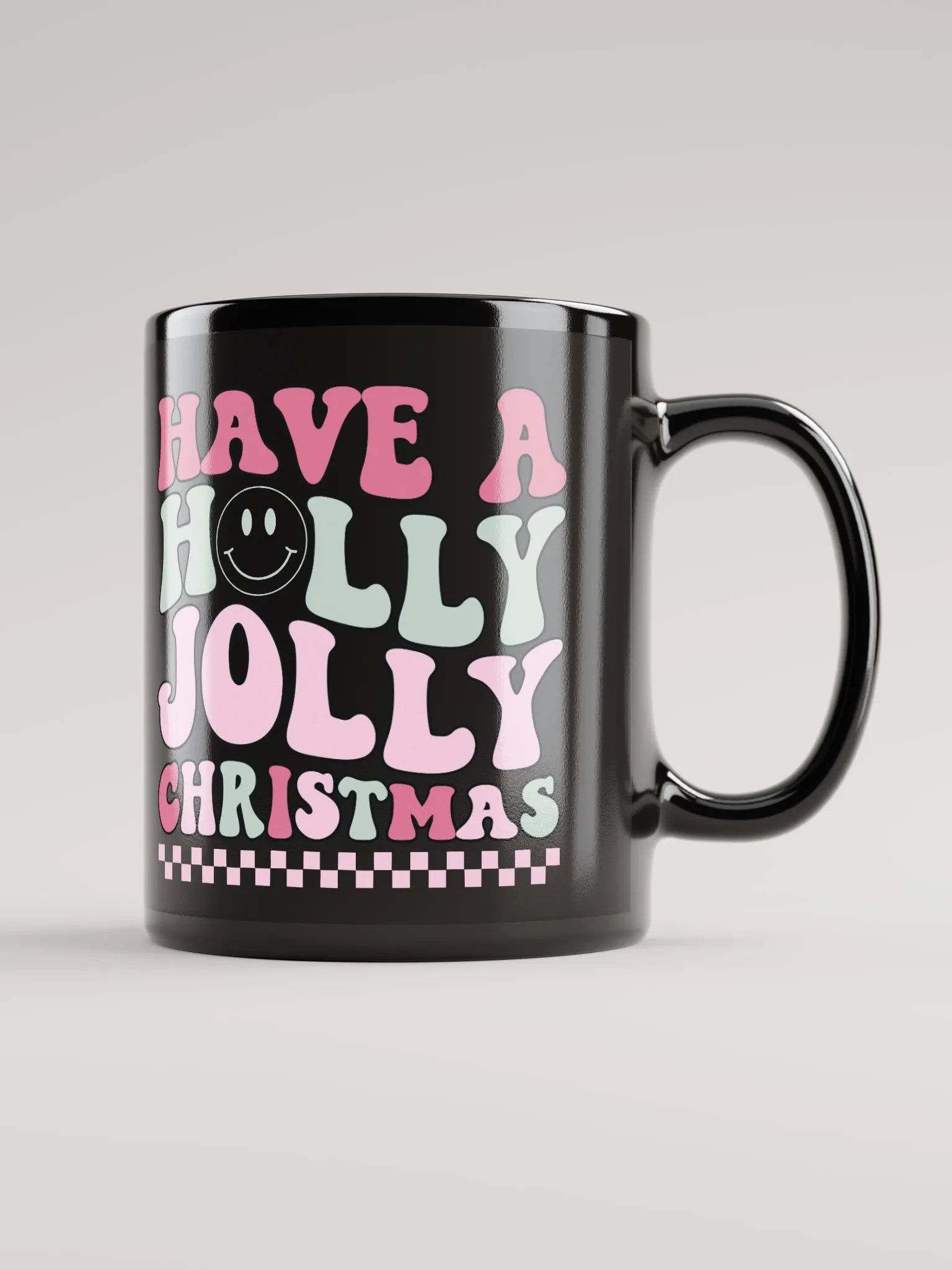 Holly Jolly Christmas-Mug-Black product image (1)