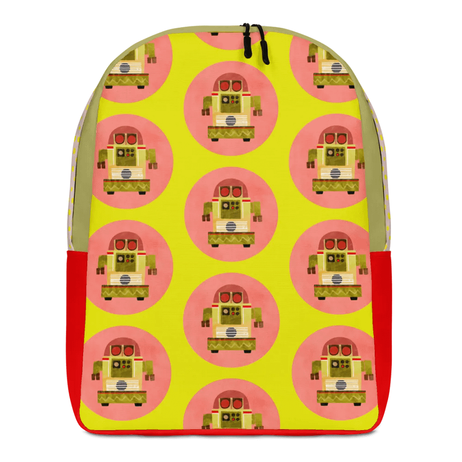 Roller-Egg the Robot - Backpack in Lime and Spots product image (3)
