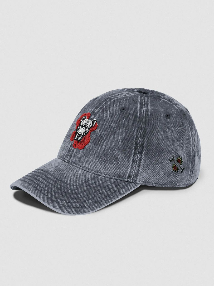 PITBULL'S N ROSES Embroidered - Washed Adjustable Hat product image (3)