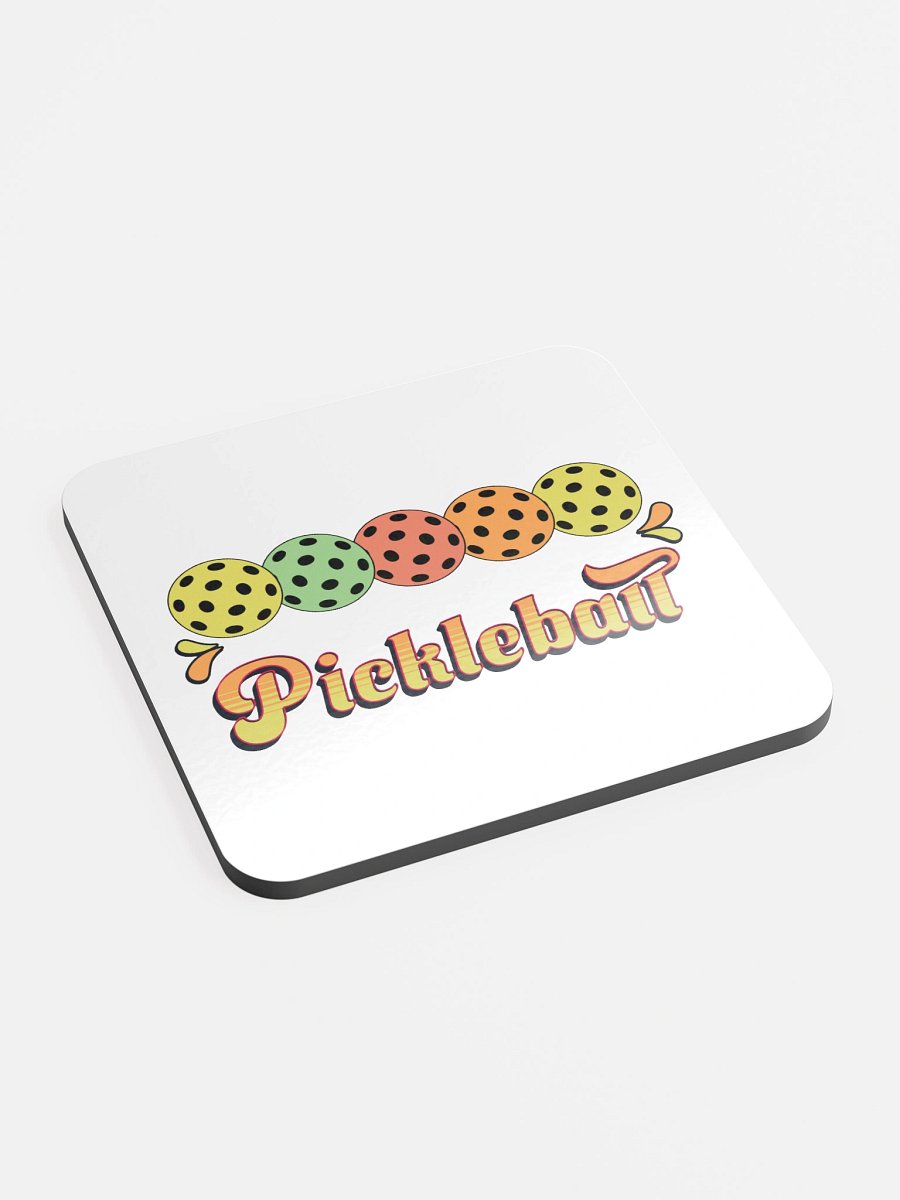 Pickleball Five Ball Row Vibrant Coaster Set product image (3)