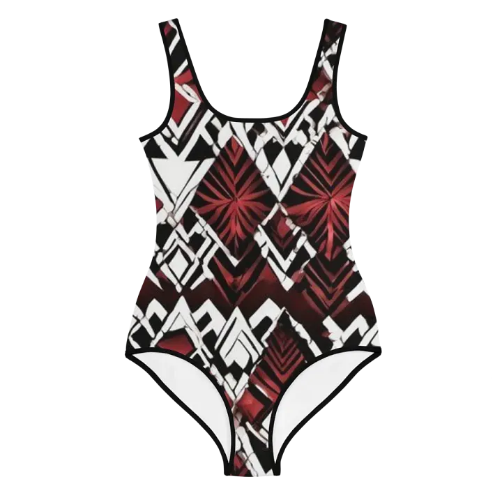 Dynamic Geometric Youth Swimsuit product image (1)