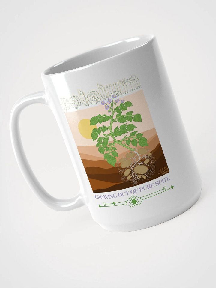 GROWING OUT OF PURE SPITE white glossy mug product image (1)