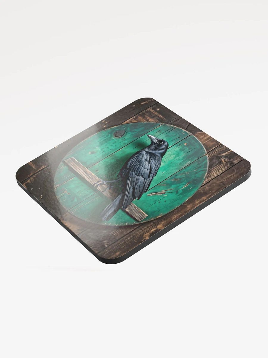 Glossed Cork Coaster - Crow product image (3)
