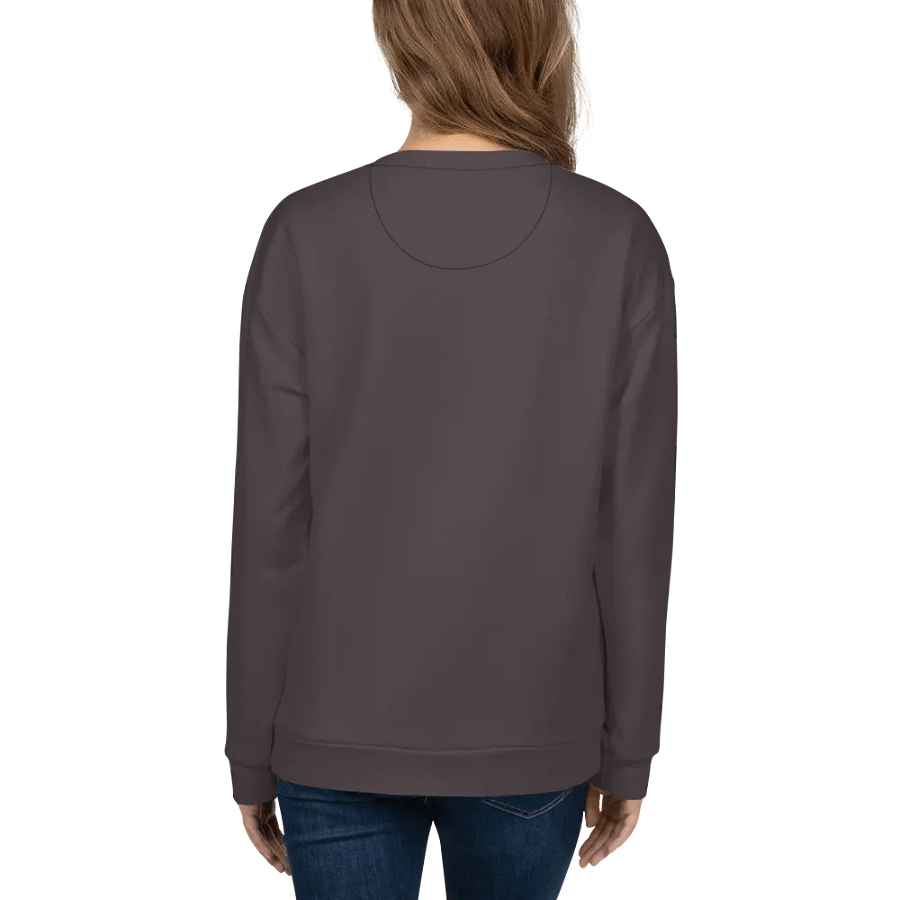 Plain Dark Brown True Summer Unisex Recycled Polyester Heavyweight Premium Sweatshirt by Treasure Pie product image (8)