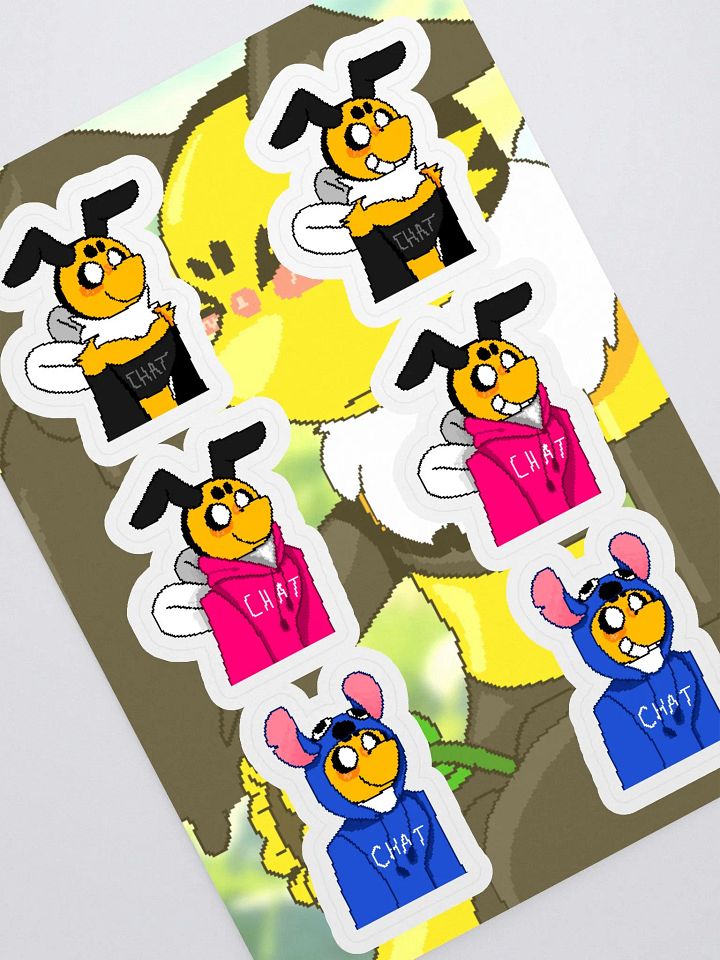 OG Chat Bee Kiss-Cut Sticker Sheet product image (1)