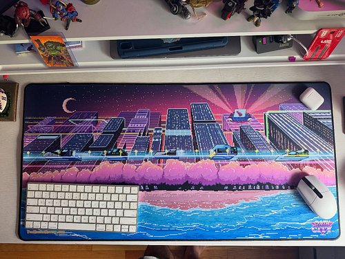 Synth City - Solwave Beach Deskmat - 15.5” x 31.5”

New Deskmats! I opened a Fourthwall shop for On-demand orders! Links in b...