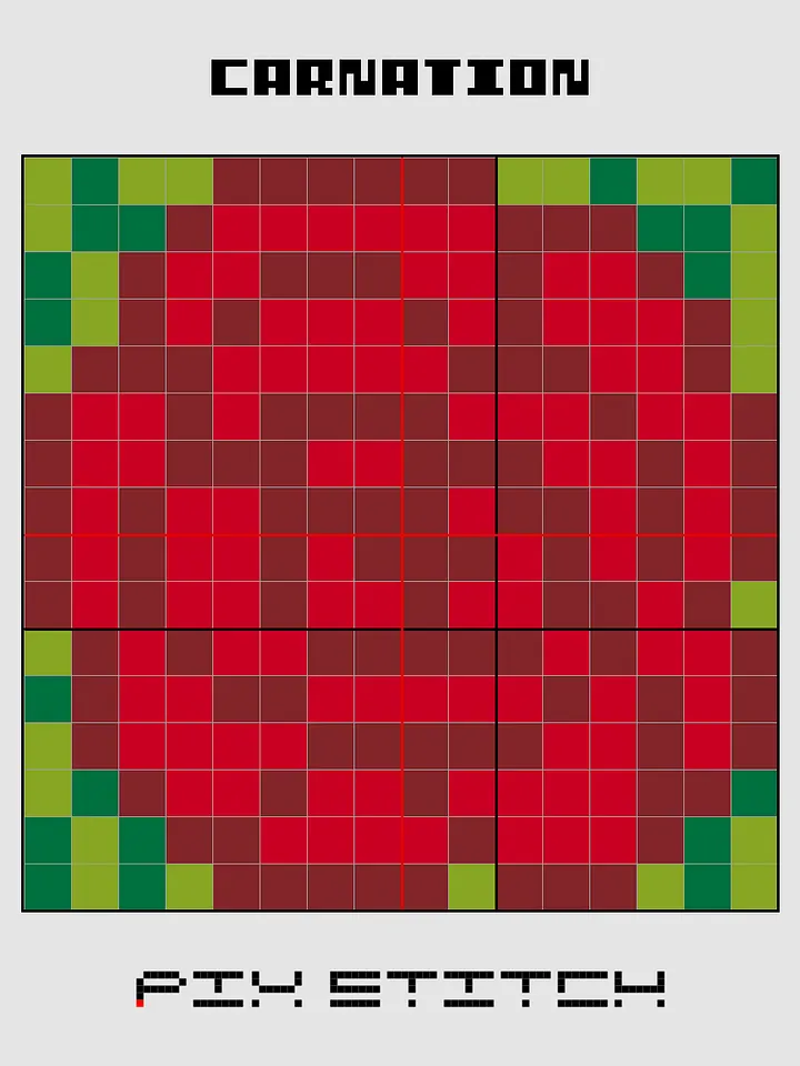 Carnation Pixel Art product image (2)