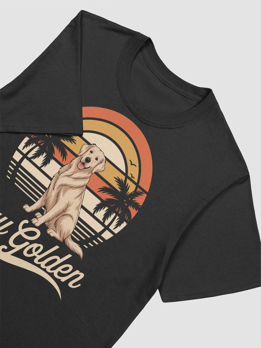 Golden Sunset Dog Unisex T-Shirt product image (3)