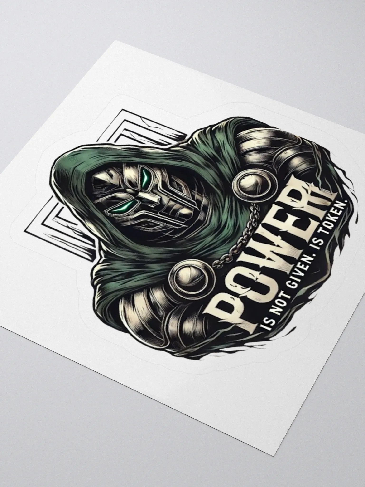 Powerful Masked Warrior Kiss Cut Stickers product image (3)