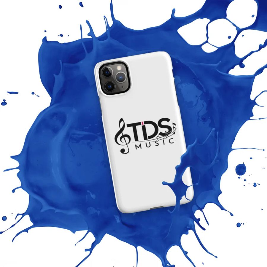 TDS Music Matte White iPhone Snap Case with Music Notes Design product image (11)