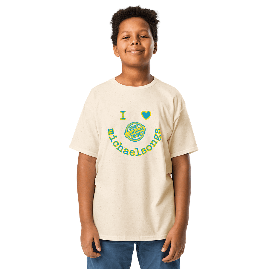 NEW!! youth-sized tee with smiley logo product image (2)