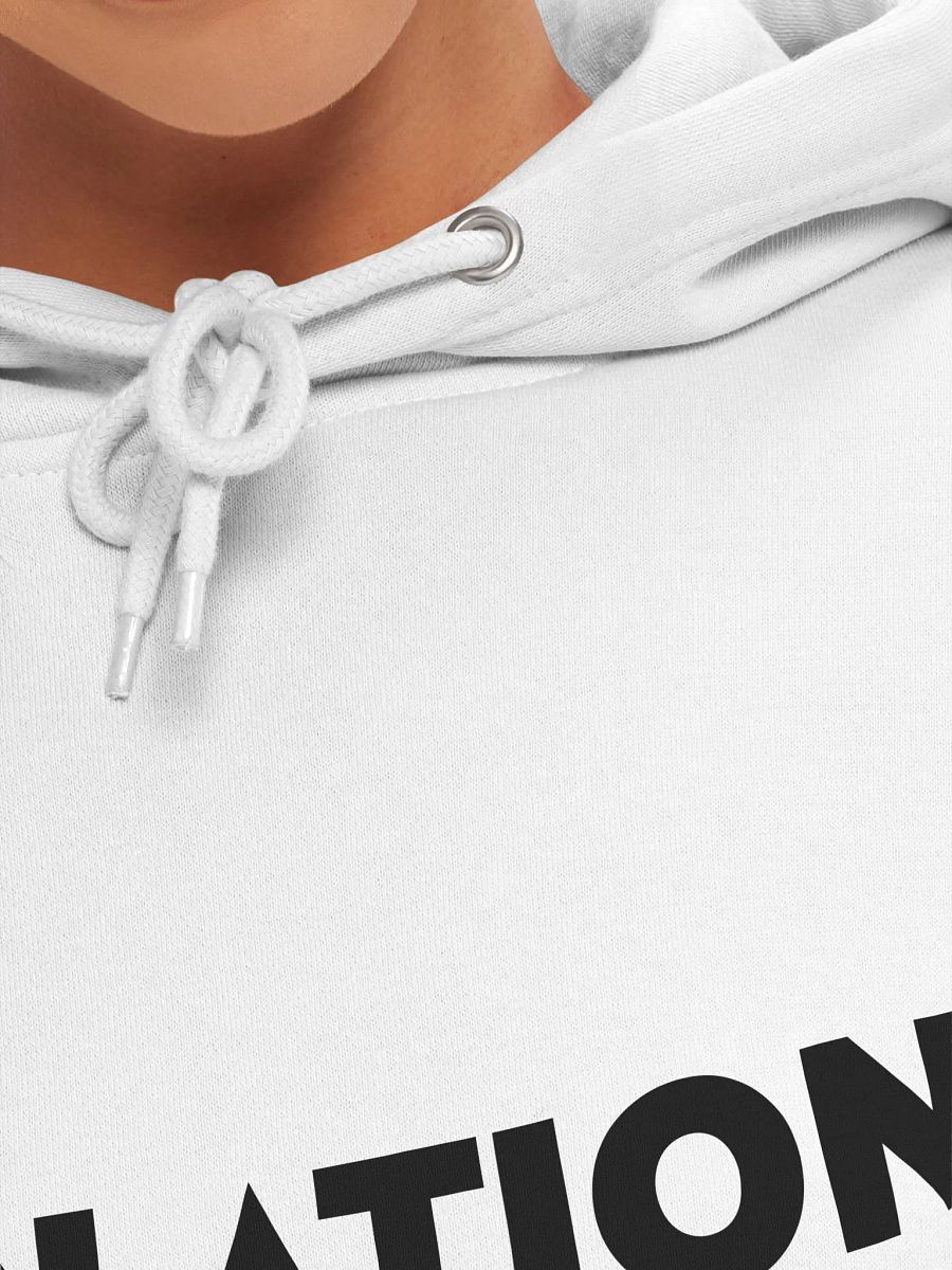 ISOL▲TION — 2024 — TEXT & LOGO — PULLOVER HOODIE — B&W product image (8)