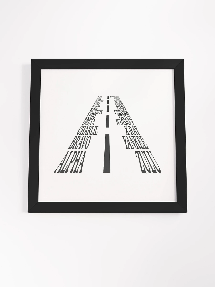 The Aviation Alphabet Runway Framed Poster product image (22)